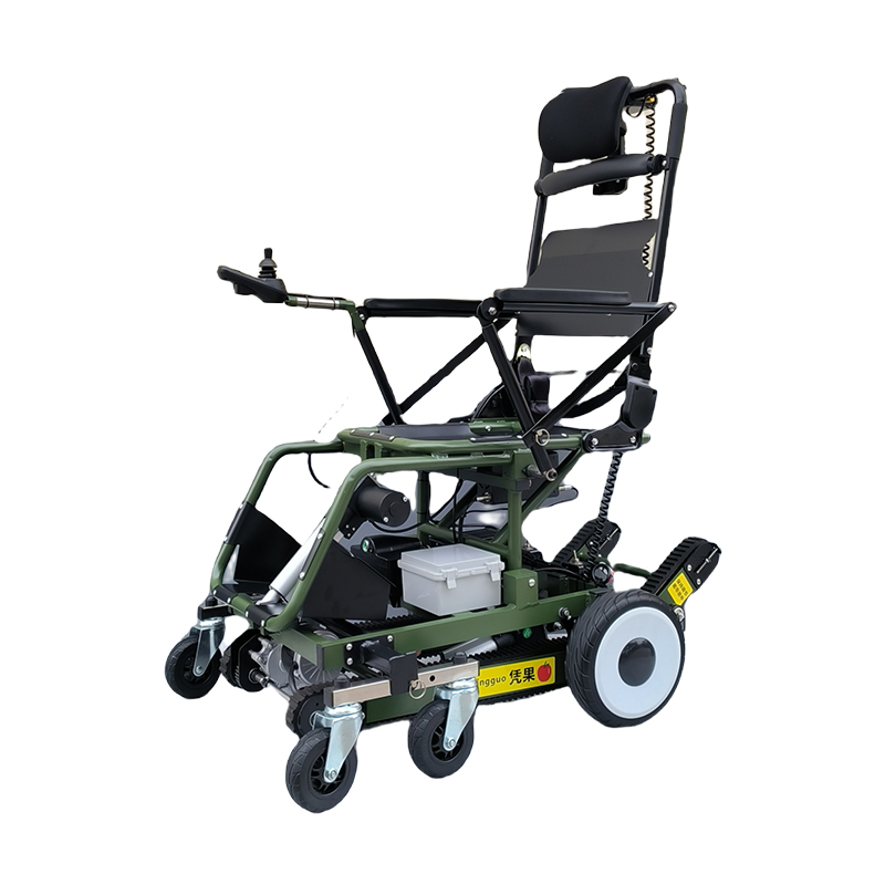 How convenient is the fully automatic stair climbing wheelchair to operate when it is pushed on the ground?