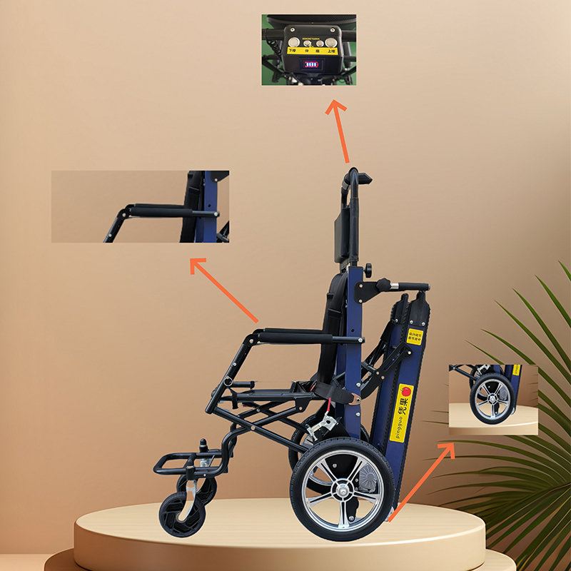 What is unique about the electric wheelchair in terms of ease of operation?